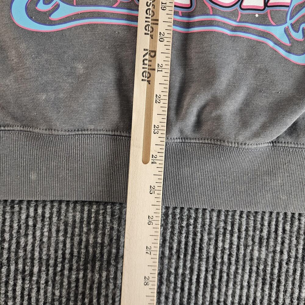 Disney Stitch Sweatshirt Womens Large Gray Crewneck Graphic So Not Ordinary - Picture 6 of 13